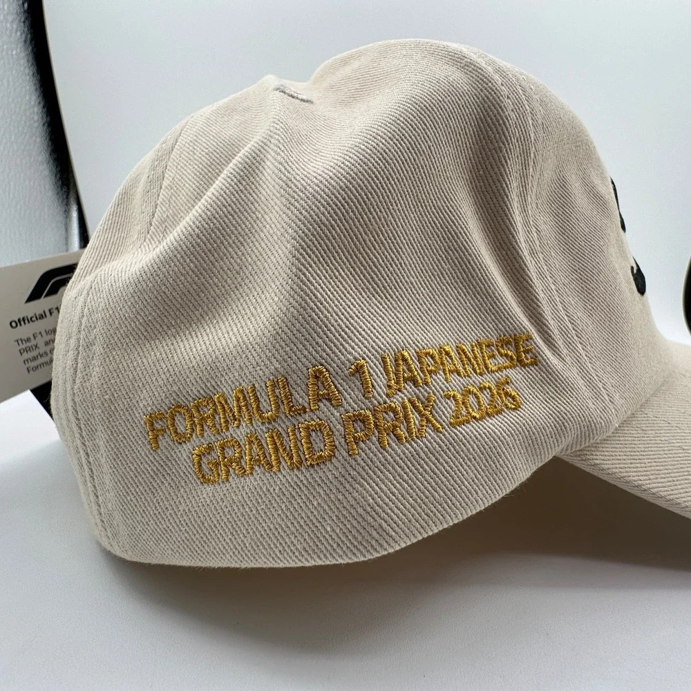 Formula 1 F1 Suzuka Racing Snapback Hat Cream 2026 Japanese Grand Prix Cap‎ NEW
